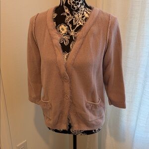 Nue Options Light Purple Knit Cardigan